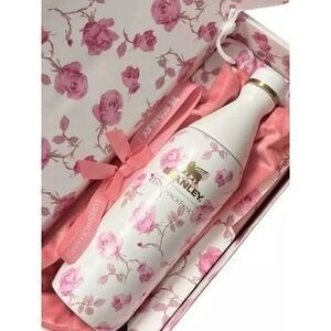 loveshackfancy stanley 20oz slim bottle Ribbon Rosa tumbler